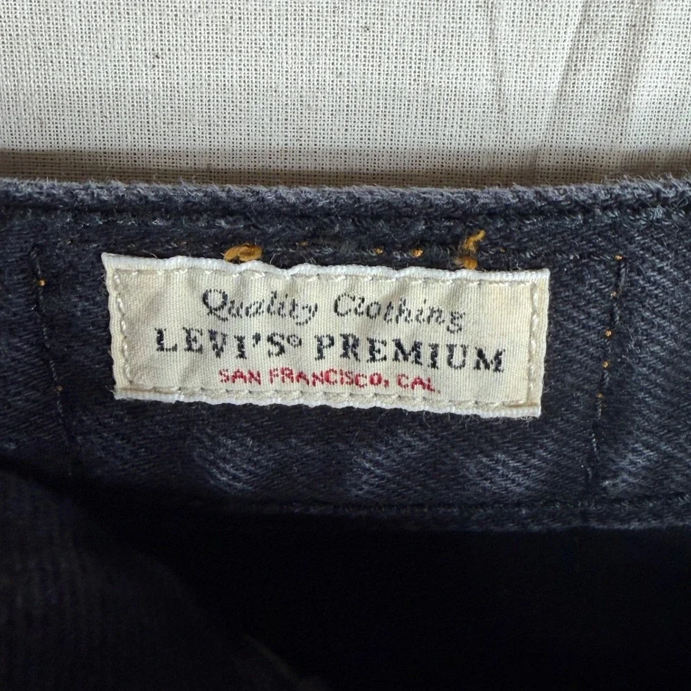 Levi's 501 Men's 90's Button Fly Jeans size 33X30 Black